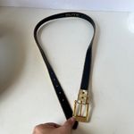 Vtg Elite Gold Check 1980s Womens Belt Size M/L 4011 Beaded Gold Buckle Retro Photo 8