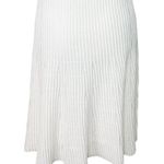 Theory Womens Ottoman Day Dress Shell White Knit Stretch Tank Sleeveless Size M Photo 9
