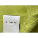 Coldwater Creek  Linen Blend Jacket Y2K Chartrusse Size 8P Petite Photo 5