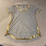 Free People Natural Life Gold Trim T Shirt  Photo 0