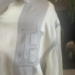 NWT Honor The Gift Ladies Shirt Dress Size XS Striped Cream/Grey Gray Photo 3