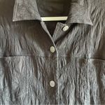 Chico's Chico’s women’s  Black Textured button down Shirt/jacket size large (12) Chico 2 Photo 3