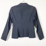 Rebecca Taylor  Charcoal Grey Bow Accent Single Breasted Blazer Jacket Size 6 Photo 1