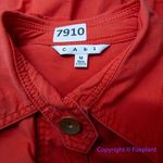 CAbi  Taylor Utility Ruffle Back Red style Button Down Jacket, size‎ M Photo 14