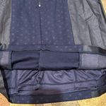 Guess y2k Navy Blue Black Faux Leather Cutout Polka Dot Dress Size 4 Photo 5