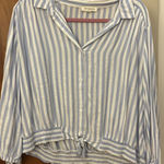Beach Lunch Lounge Button Down Striped Photo 0
