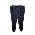 Banana Republic Sloan Petite Grey and Black Floral Dress Pleated Pant Size 10P Photo 4