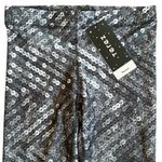 Terez NWT  Silver Sequin Patterned Leggings Size Small Retail $75.00 Photo 2