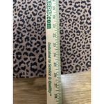 Croft & Barrow  Women Size Large Long Sleeve Shirt Cheetah Cotton Mock Neck City Photo 3