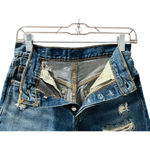 Levi's Levi Strauss 501 Button Fly Women's Denim Jeans Shorts Size 25" Small Wash Blue Photo 3