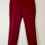EXPRESS  Women’s Columnist Straight Pants Maroon Size 8 EUC Workwear Trendy Cute Photo 0