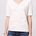 Anthropologie ANTHRO | Saturday, Sunday Laser Cut Flower Top Photo 0