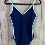 PINK - Victoria's Secret  Navy and White Bodysuit Photo 0