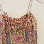 PLACE NATIONALE X NUULY Printed Tie Shoulder Midi Dress size Small Pink Photo 4