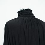 Norma Kamali . New! Black Turtle Peasant Top Photo 12