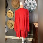 Free People Burnt Orange Accordion Style Medium Dress Photo 6