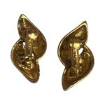 Mid Century Napier Textured Gold Tone Screw Back Earrings Costume Jewelry Photo 5