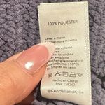 Kendall + Kylie DENIM Purple BLUE CREW NECK Chic Knit CROP Sweater M Photo 5