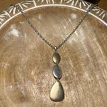 Lucky Brand  Two Tone Faux Turquoise Long Western Necklace Photo 5