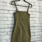 Cotton On  Olive Green Mini Dress Women’s Size 4 Spaghetti Strap Casual Summer Photo 0