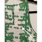 Anthropologie GREYLIN Green White Silk Sleeveless Halter Mini Dress Photo 4