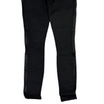 J.Crew Gigi Ponte Knit Black Leather Tuxedo Stripe Ankle Pants 00 Black #3272 Photo 5