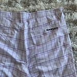 Oakley Modern White/Purple Checkered Print Classic Golf Shorts Photo 2