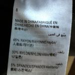 INC International Concepts Black Straight Leg Pants White Contrast Stitch Size 8 Photo 6