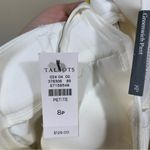 Talbots NWT  GREENWICH WIDE LEG PANTS size 8 Petite high waist full length cream Photo 12