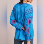 Anthropologie  / Maeve | Runaway Embroidered Peasant Top, Size XS Photo 1