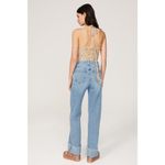 joe's jeans Light Wash Denim Straight-Leg Wide-Cuff Mia Wide Cuff Jeans Size 31 Photo 1