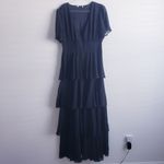 Baltic Born Montaigne Ruffle Maxi Dress Short Sleeve New Without Tags Photo 2