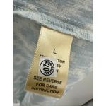 Studio West  Apparel Top Women Large Blue White Button Front Boho Peasant Tunic Photo 7