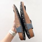 Grundland Thong Leather Sandals in Dark Blue Size 6 Photo 7