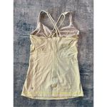 Lululemon Free To Be Tank Slope Stripe Polar Cream Clarity Yellow Size 4 Photo 6