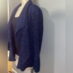Grace Elements  Open Front Blue/Black Women's Cardigan Jacket sweater Size XL Photo 2