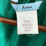 Marciano 100% silk green short dress short sleeves front pockets buttons size XS Photo 4