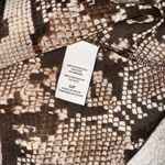 🌼Boutique Snake print long sleeve sheer Brown Photo 4