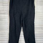 BLUE ICE Vintage Cropped Crinkle Pants/Tank Top Set Black Photo 3