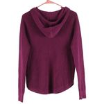 Ralph Lauren Lauren Purple Eagle Weave Knit Hooded Sweater Size Small Photo 6