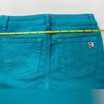 Michael Kors  Turquoise Blue Straight Leg Denim Jeans Size 0 Photo 7