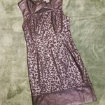 Alberto Makali Bronze Black Wiggle Dress M Gangster Witchy Animal Print Photo 1