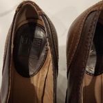 Frye Brown Cognac leather Oxford Pumps Heels Photo 3