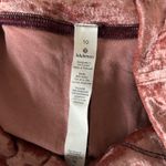 Lululemon Wunder Lounge High-Rise Tight 28 Crushed Velvet Soft Cranberry Size 10 Photo 5
