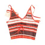 NWT AYA MUSE Alapataco Stripped Orange Cropped Top Sz M Size M Photo 3