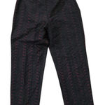 Karen Kane  Black Eyelet Embroidered Silk Ankle Pants Womens Size 14 Dressy Photo 0