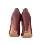 See By Chloe  Leather Ankle Heel Boots size 6 Red Photo 3