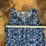 Sonoma Women’s Small Aztec Blue White Sleeveless V-neck Top Photo 3