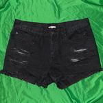 Billabong Black Distressed Jean Shorts size 28 Photo 0
