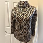 Dana Buchman  Black and Tan Zebra Trench Coat Photo 2